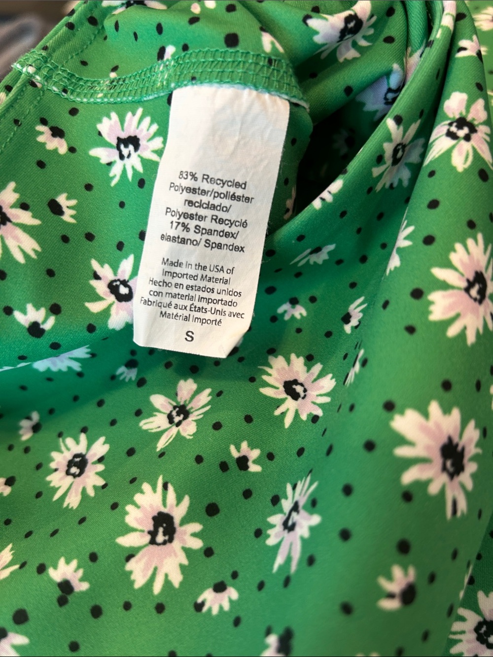 BEYOND YOGA High Waisted Midi Leggings in Honeydew Daisies - Picture 13 of 14